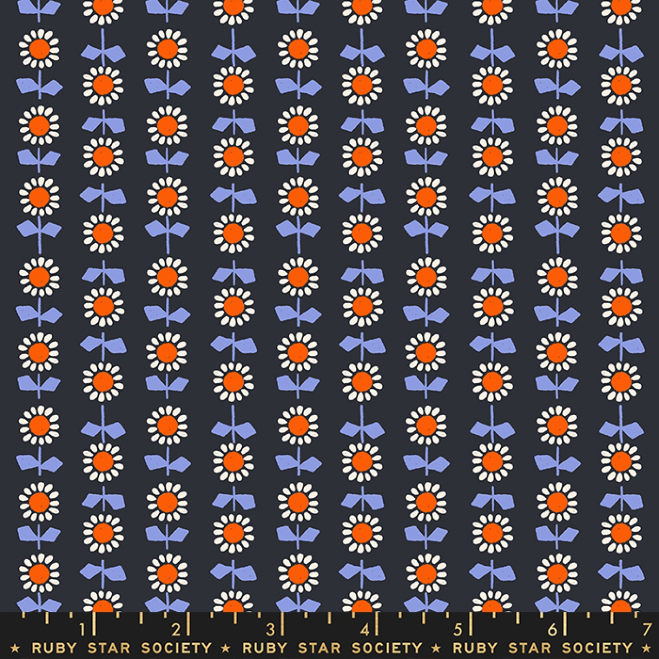 Baumwolle Patchwork -  Alexia Abegg - Ruby Star Society - Meadow Star - Soft Black Bloom